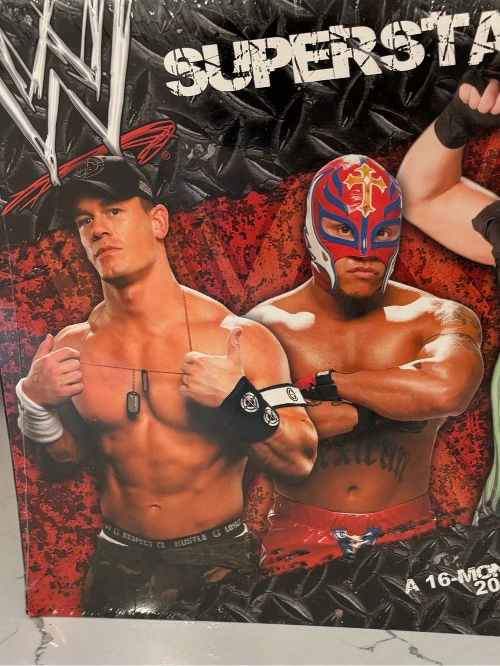Vintage Official WWE SEALED 2008 Wall Calendar 12” x 12” Multi Month